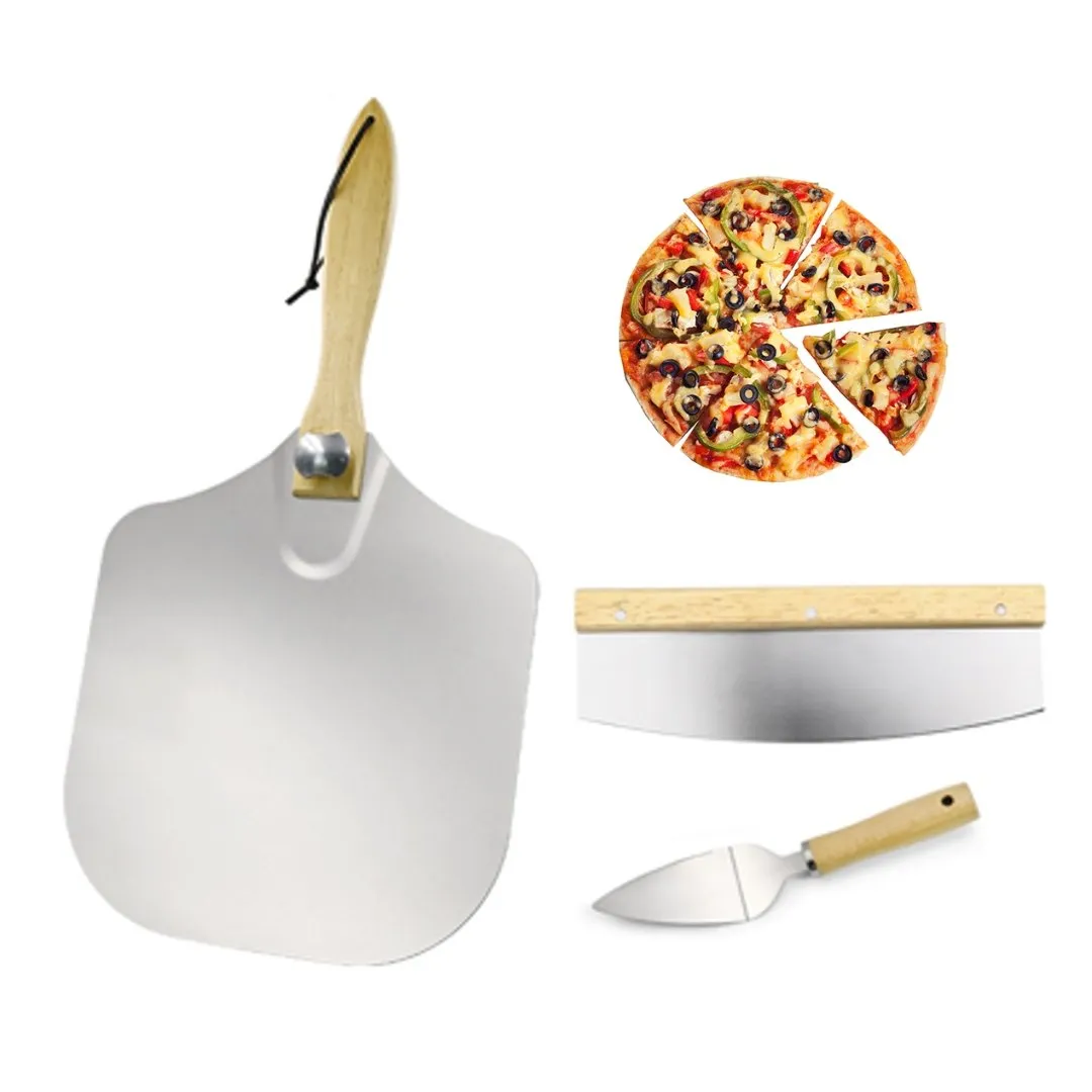 Lifespace Pizza Set - Peel, Cutter & Lifter