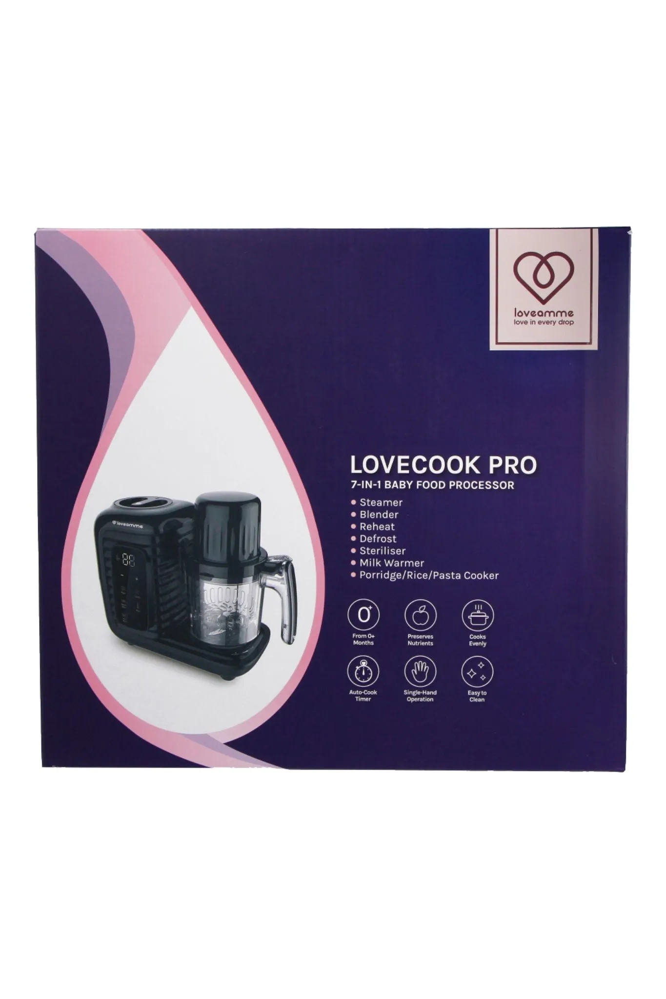 LoveAmme LoveCook Pro 8-in-1 Baby Food Processor