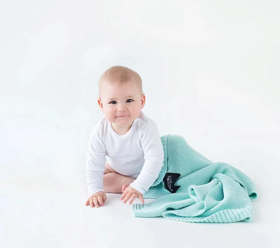 Lullalove Bamboo Baby Blanket - Classic Knit