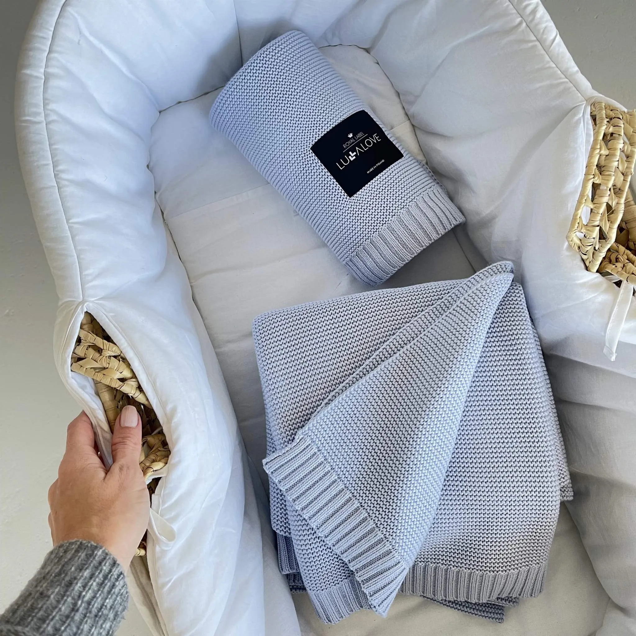 Lullalove Bamboo Baby Blanket - Classic Knit