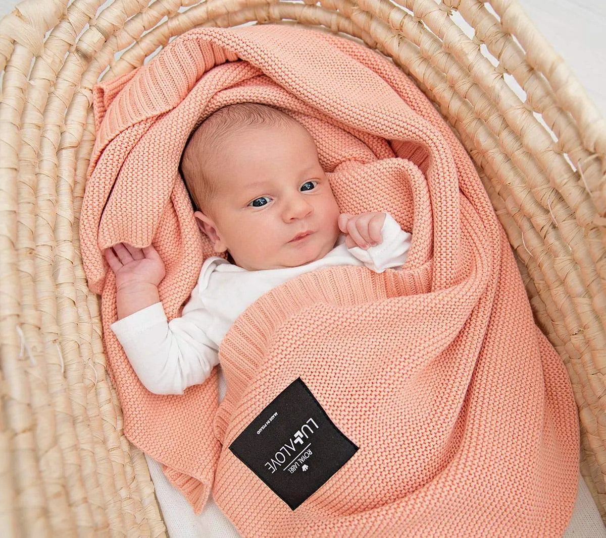 Lullalove Bamboo Baby Blanket - Classic Knit