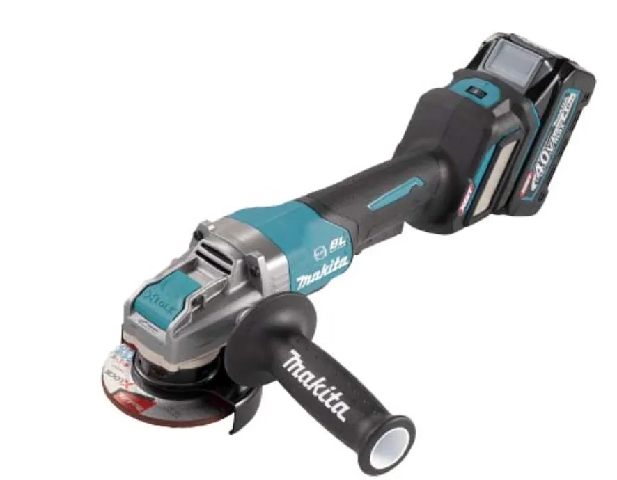 MAKITA GA042G 4" 40Vmax Cordless Angle Grinder With Fast Charger (DC40RA)   4.0Ah Battery (BL4040) | Model: M-GA042GM201