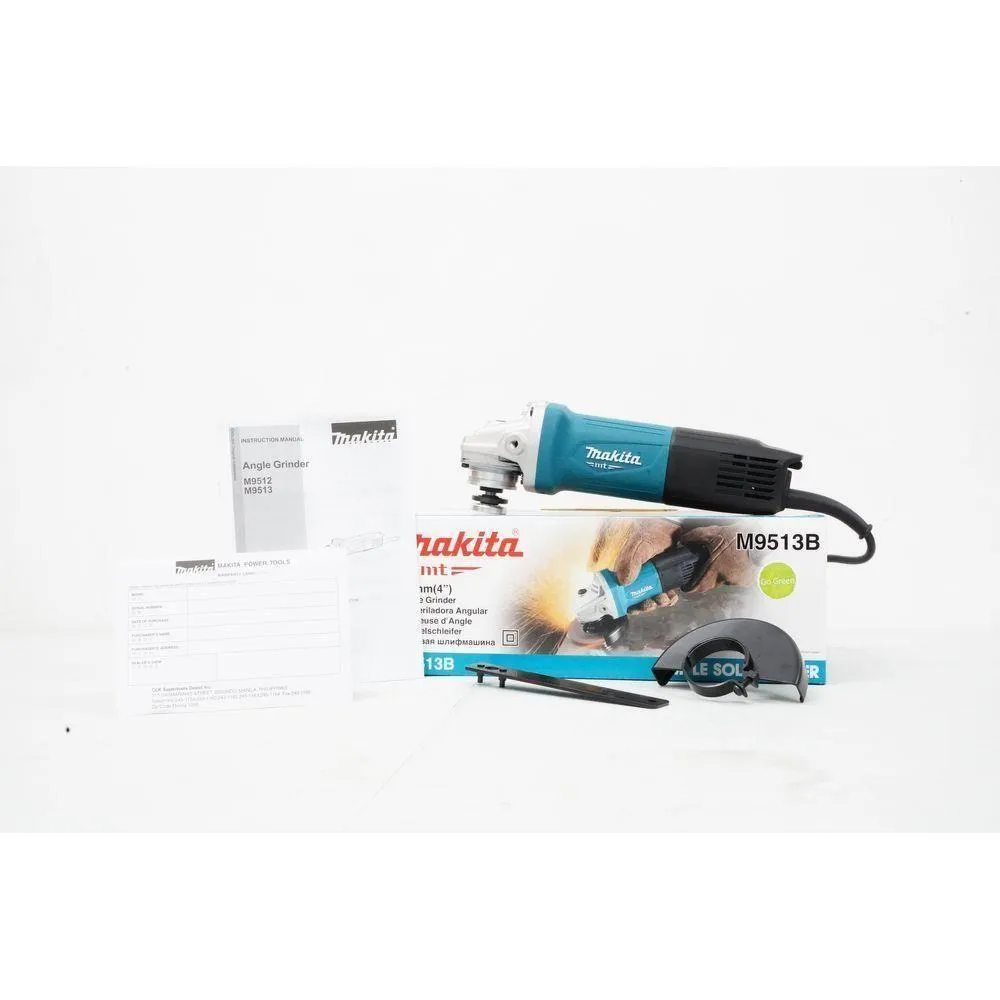 Makita MT M9513B Angle Grinder 4" 850W