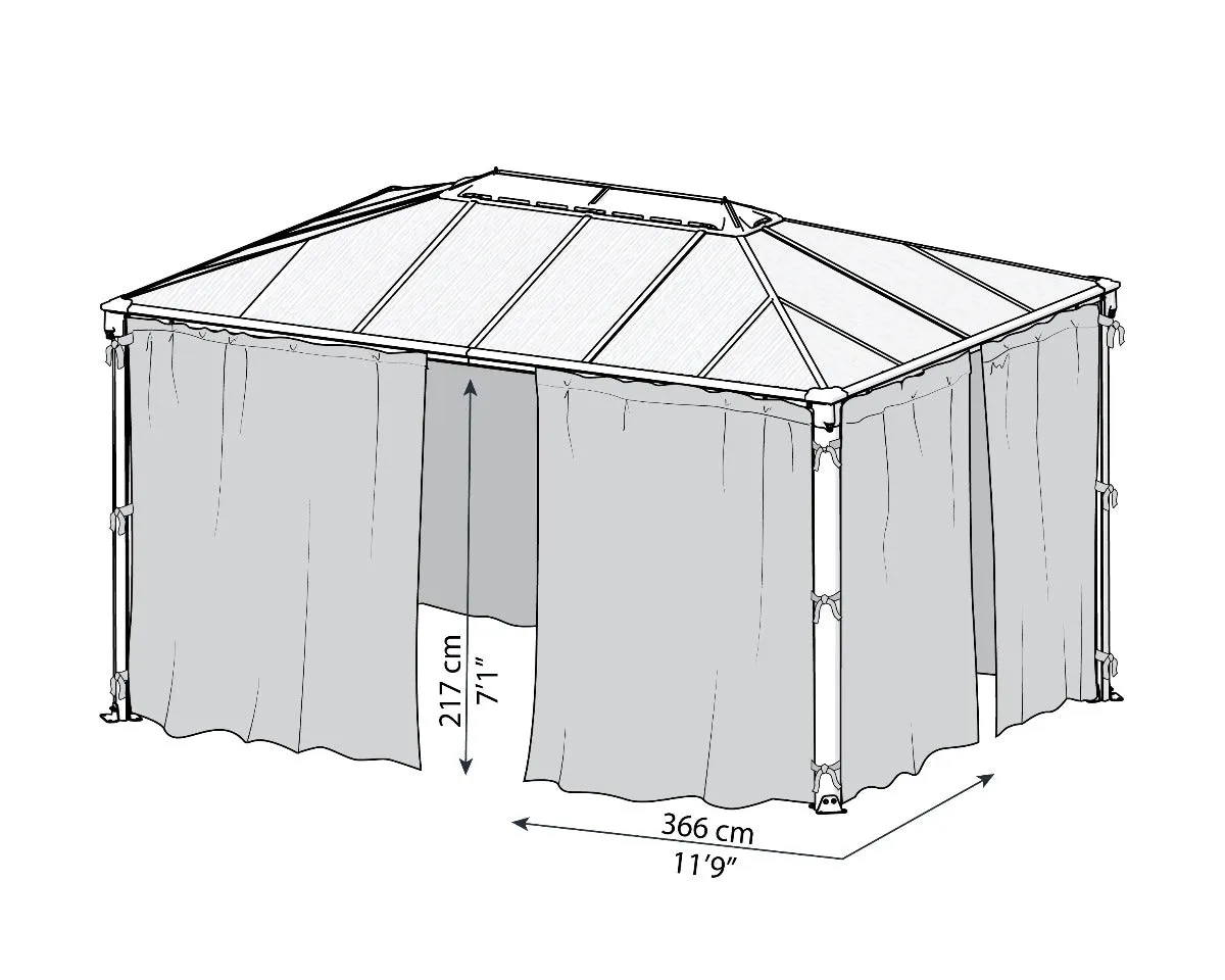 Martinique™ Gazebo Mosquito Netting | Palram-Canopia