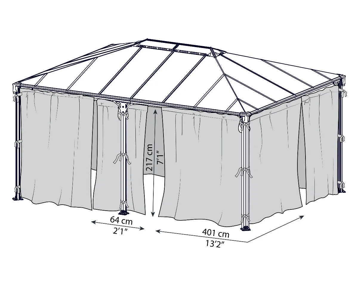 Martinique™ Gazebo Mosquito Netting | Palram-Canopia