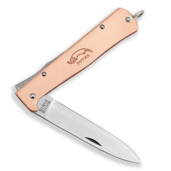 Mercator Knife Copper Folding 9cm Blade With Clip