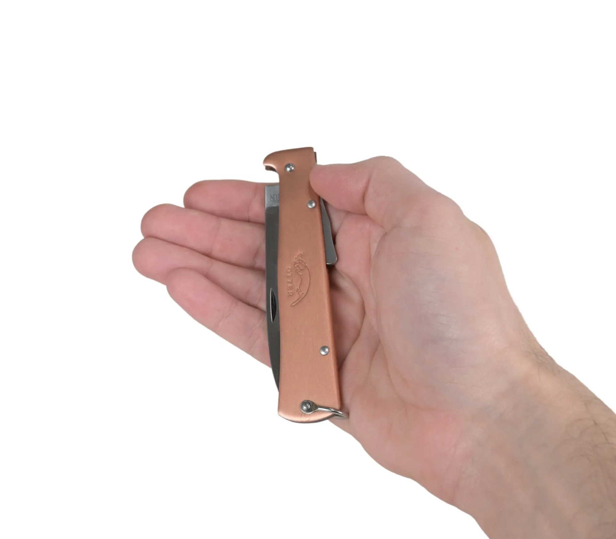 Mercator Knife Copper Folding 9cm Blade With Clip