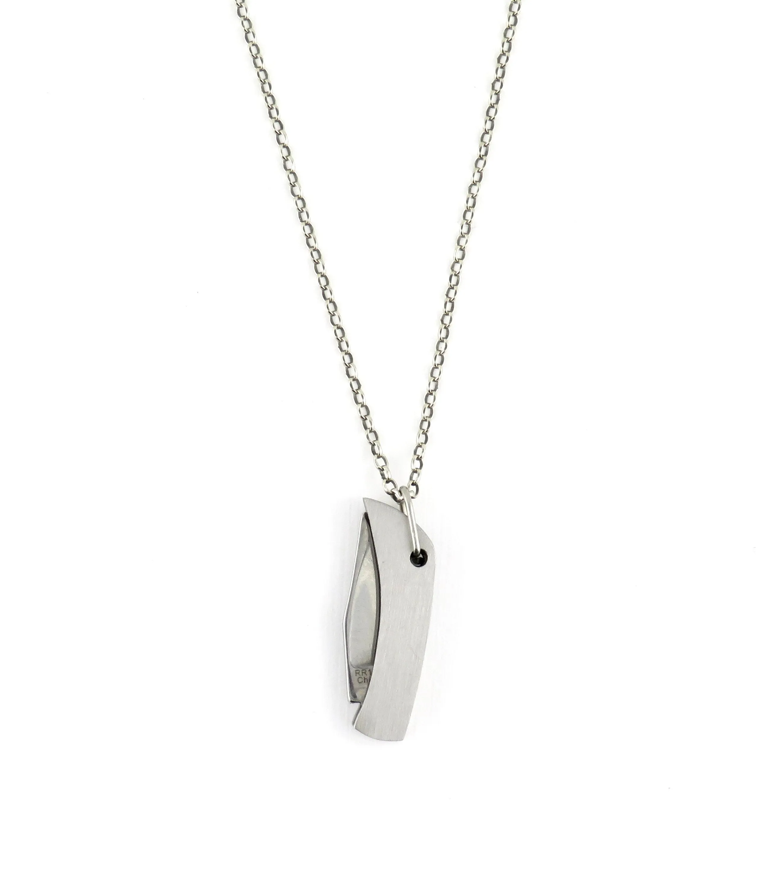 Mini Knife Necklace - Silver