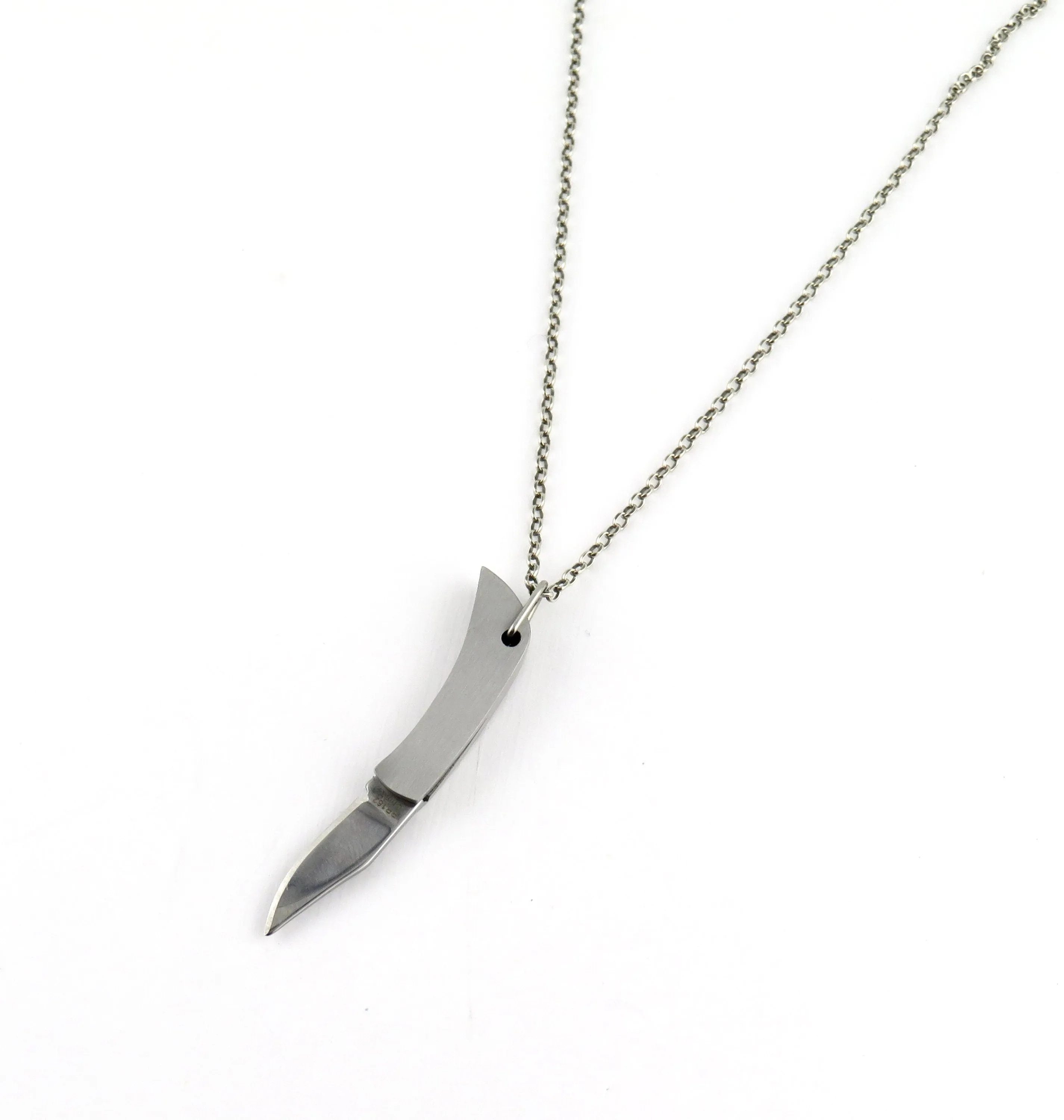 Mini Knife Necklace - Silver