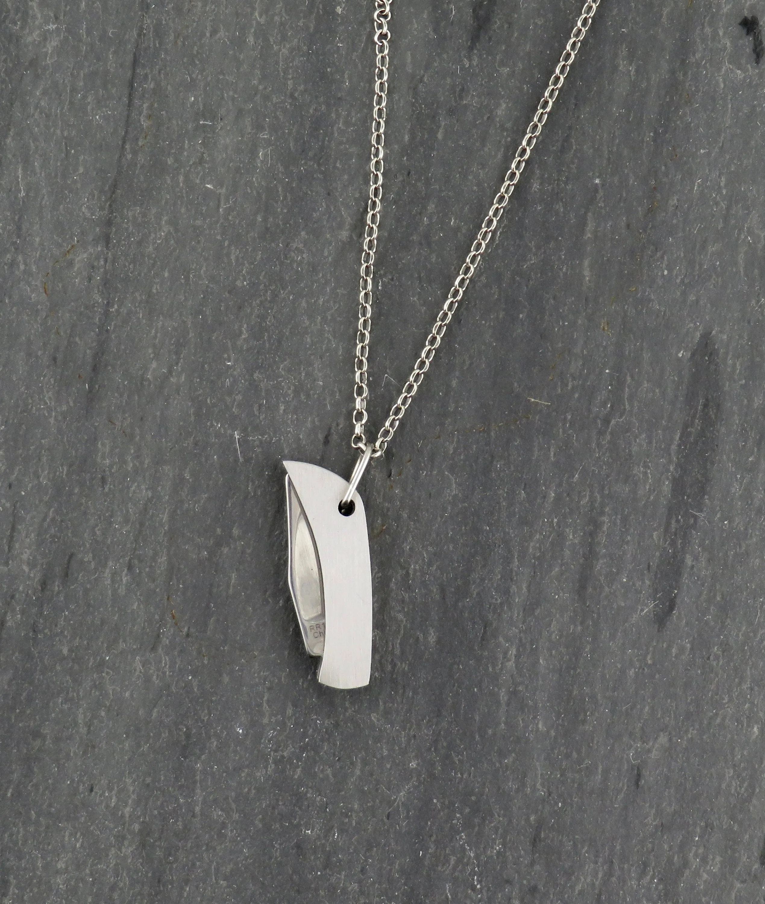 Mini Knife Necklace - Silver