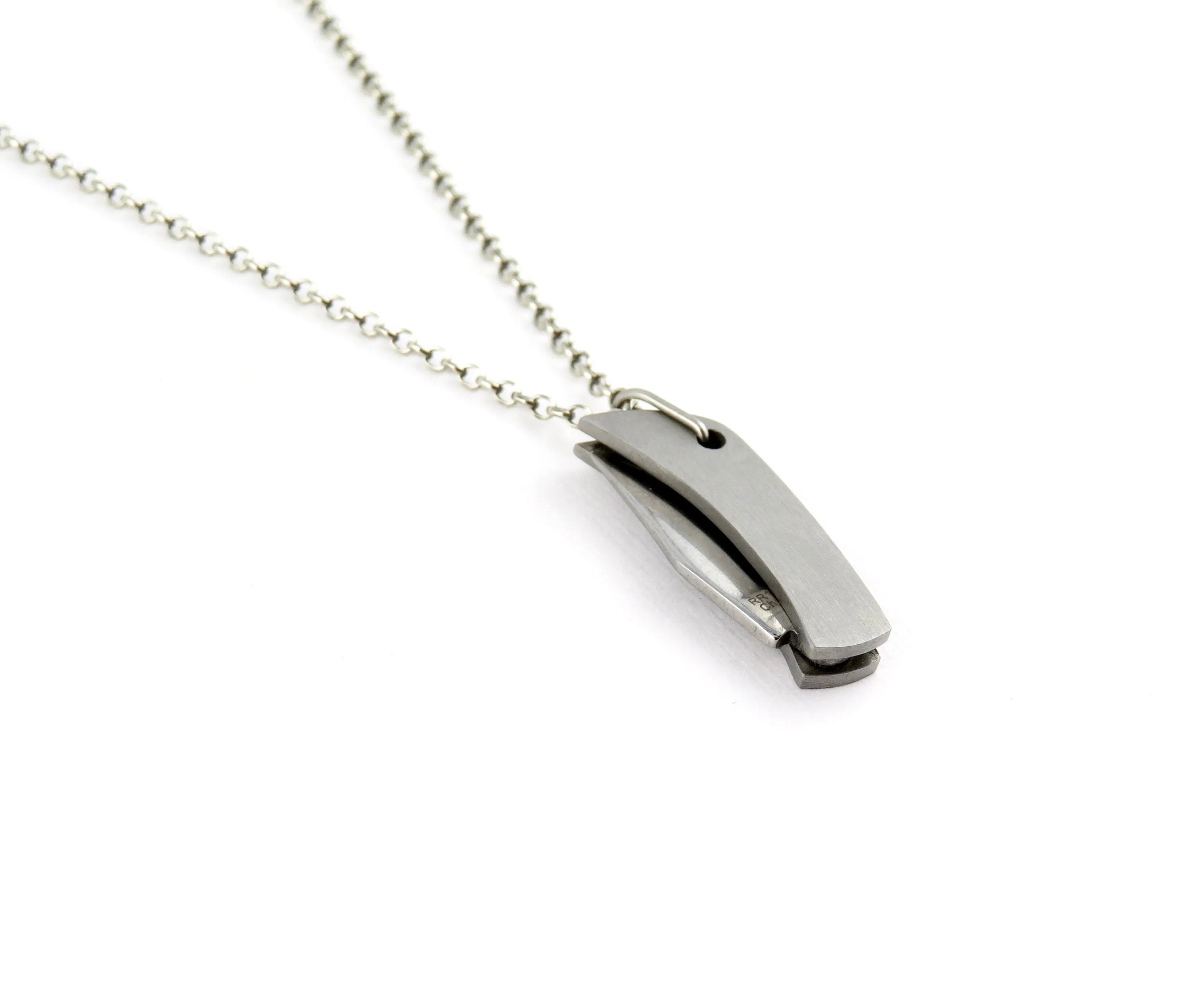 Mini Knife Necklace - Silver