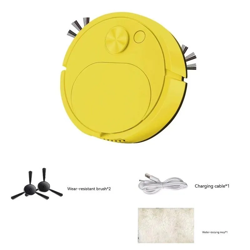 Mini Sweeping Robot Vacuum Cleaner With Attached Brushes