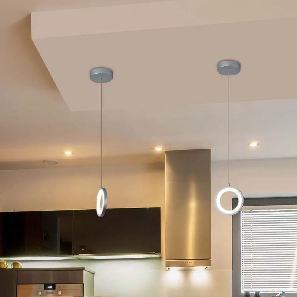 Modern LED Pendant Light Fixture, Dimmable, 3000K (Warm White) (P3382-1B)