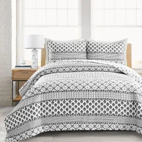 Monique Stripe 3 Piece Quilt Set