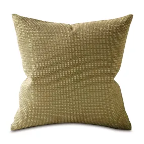 Moss Green Solid Textured Throw Pillow Cover 18x18