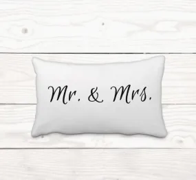 Mr. & Mrs.-Rectangle Pillow Cover