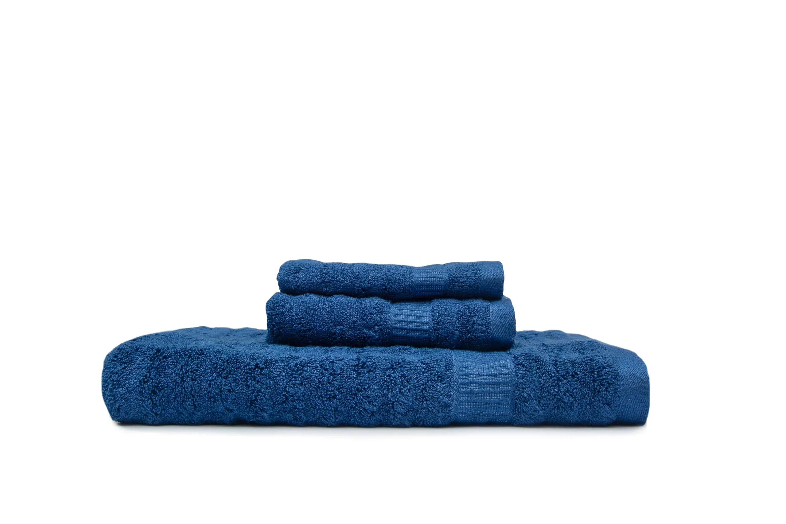 Mush Bamboo Luxurious 3 PieceTowels Set | Ultra Soft, Absorbent and Antimicrobial 600 GSM (Bath Towel, Hand Towel and Face Towel) Perfect for Daily Use and Gifting (Navy Blue)