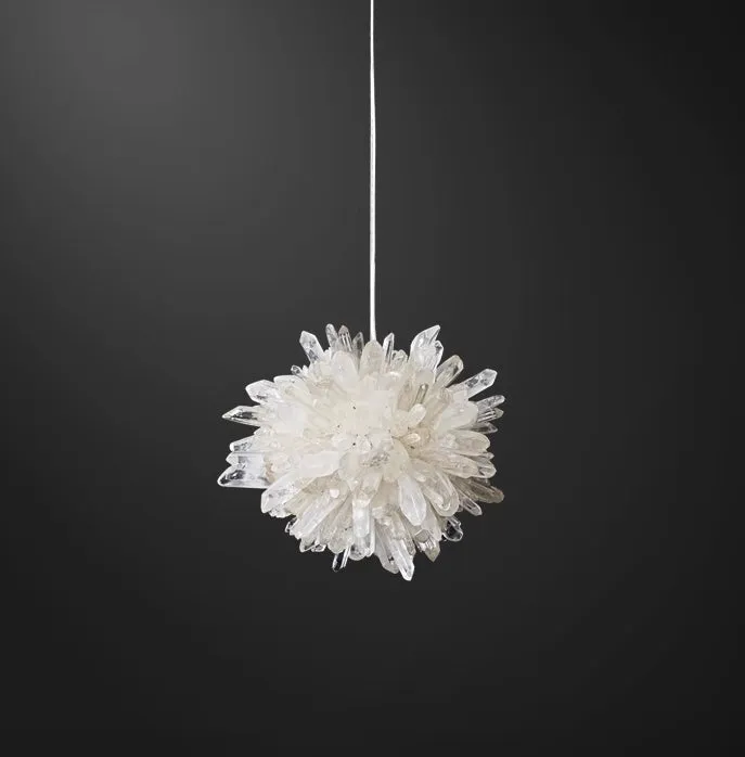 Natural Crystal Cluster Ambient Pendant Light