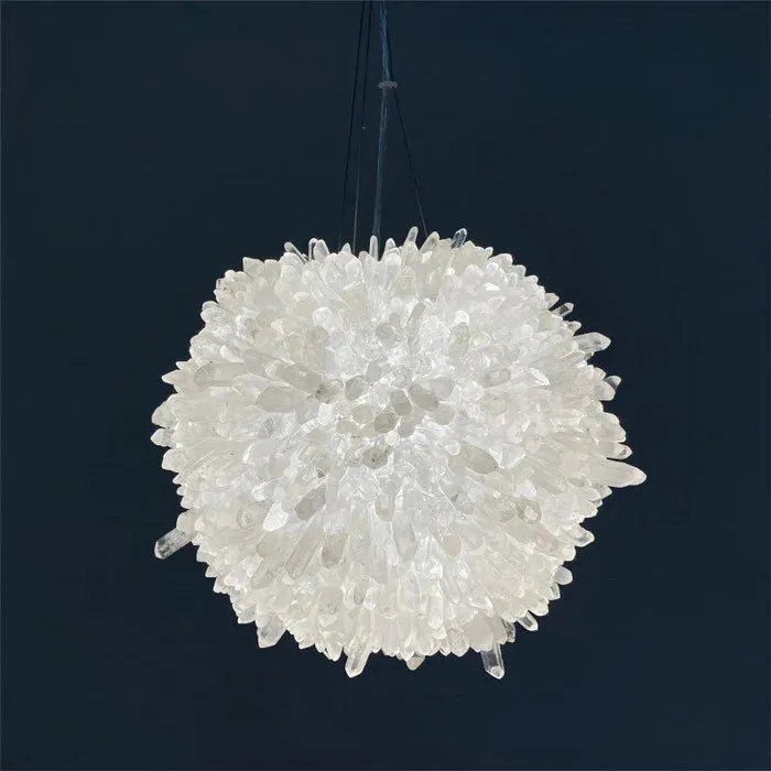 Natural Crystal Cluster Ambient Pendant Light