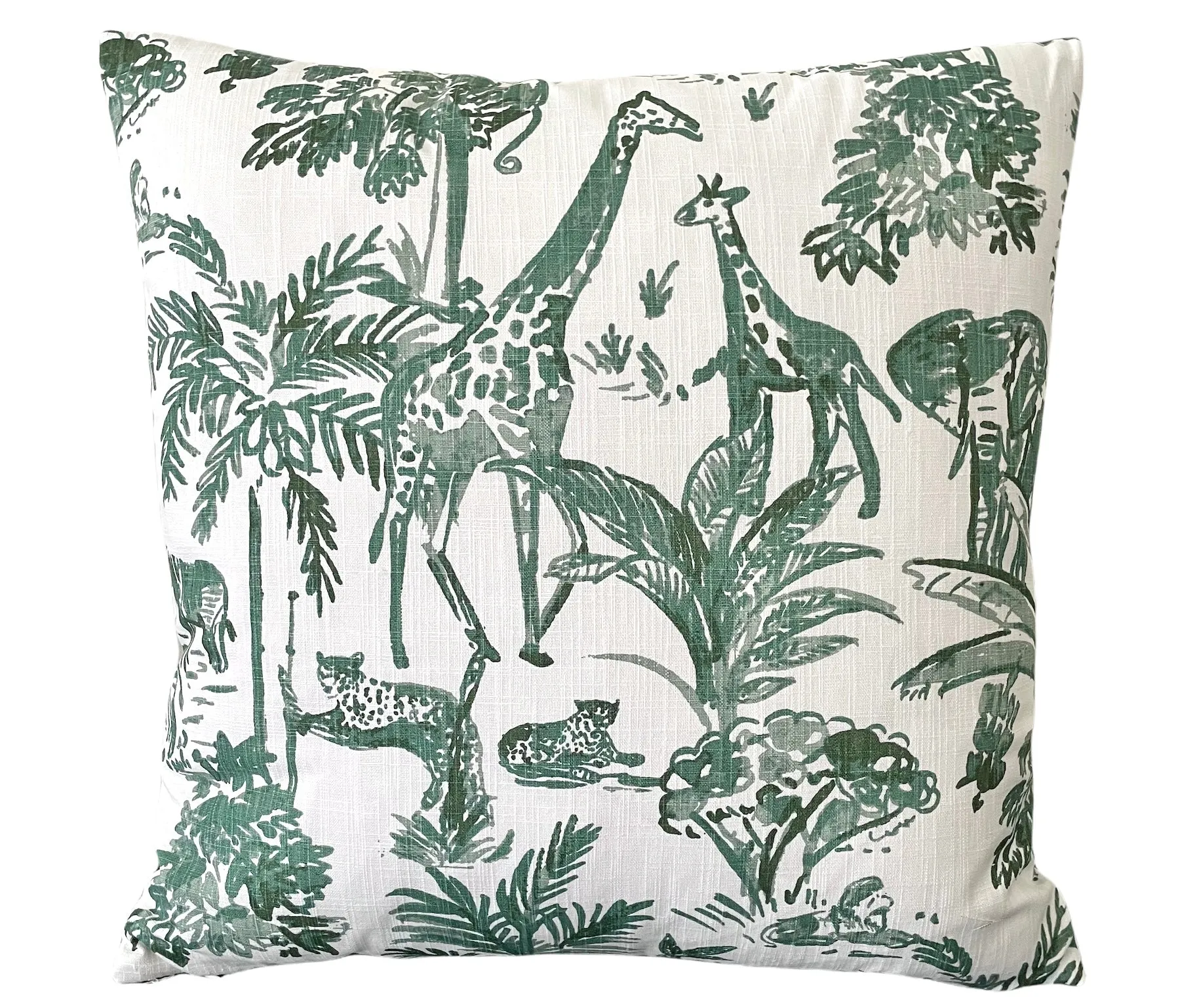 Nehimba Safari Collection: Sage Green & White Decorative Pillow Covers