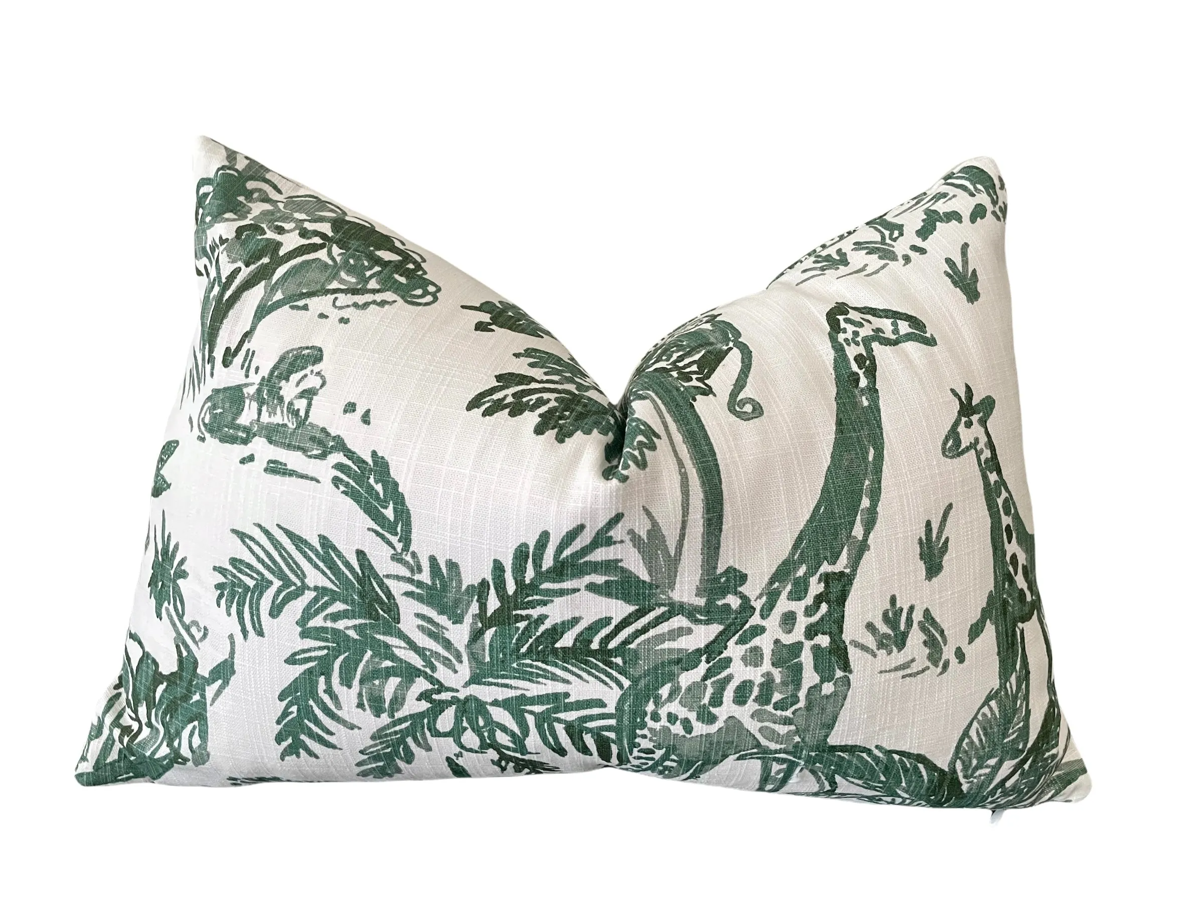 Nehimba Safari Collection: Sage Green & White Decorative Pillow Covers