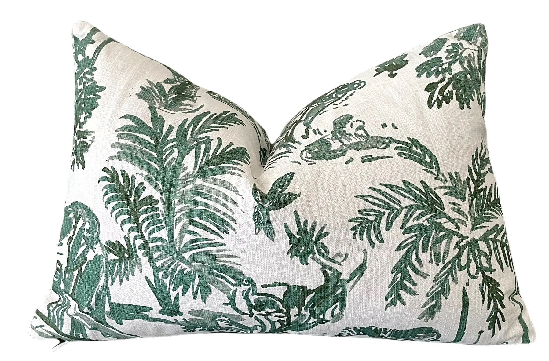 Nehimba Safari Collection: Sage Green & White Decorative Pillow Covers