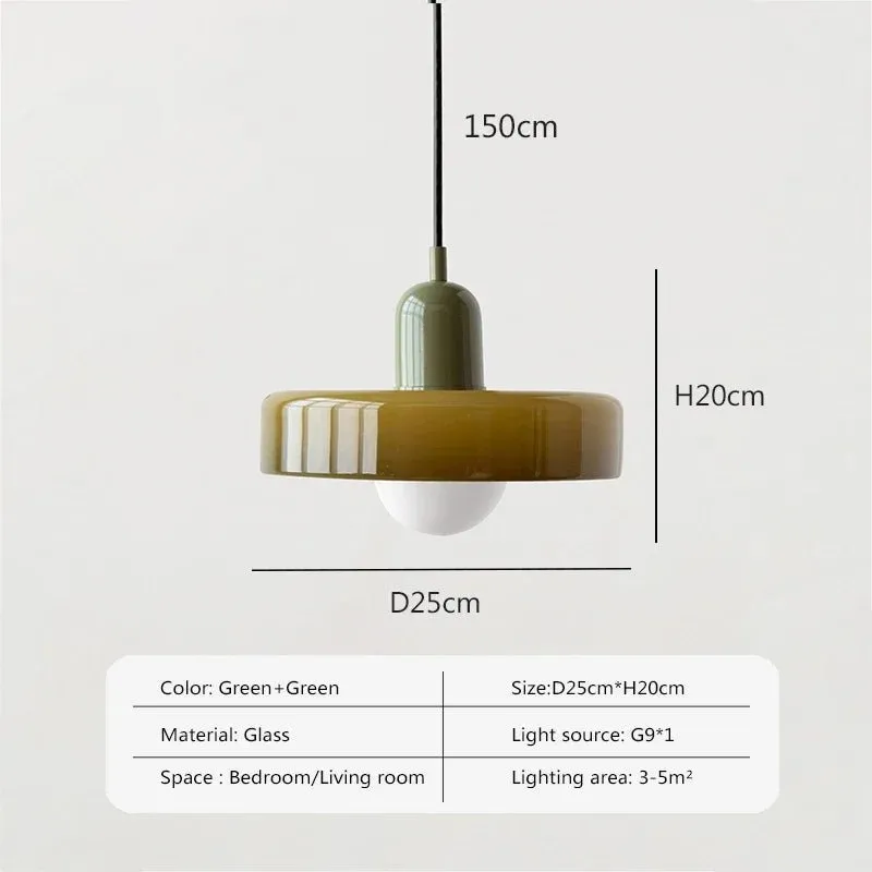 Nordic Glass Pendant Light Single Head Lamp