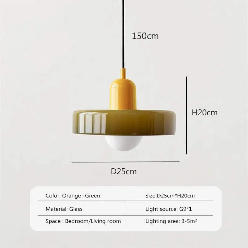 Nordic Glass Pendant Light Single Head Lamp