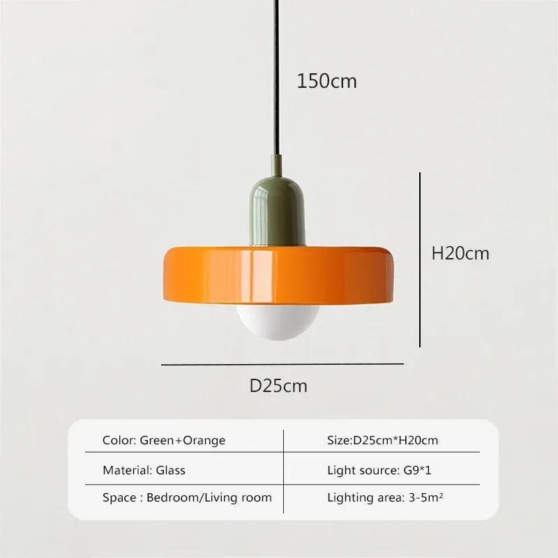 Nordic Glass Pendant Light Single Head Lamp