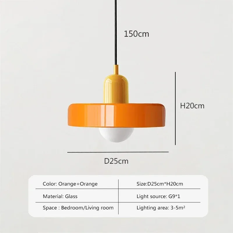 Nordic Glass Pendant Light Single Head Lamp