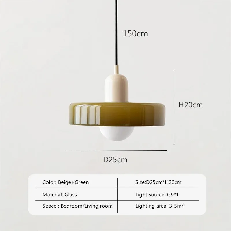 Nordic Glass Pendant Light Single Head Lamp