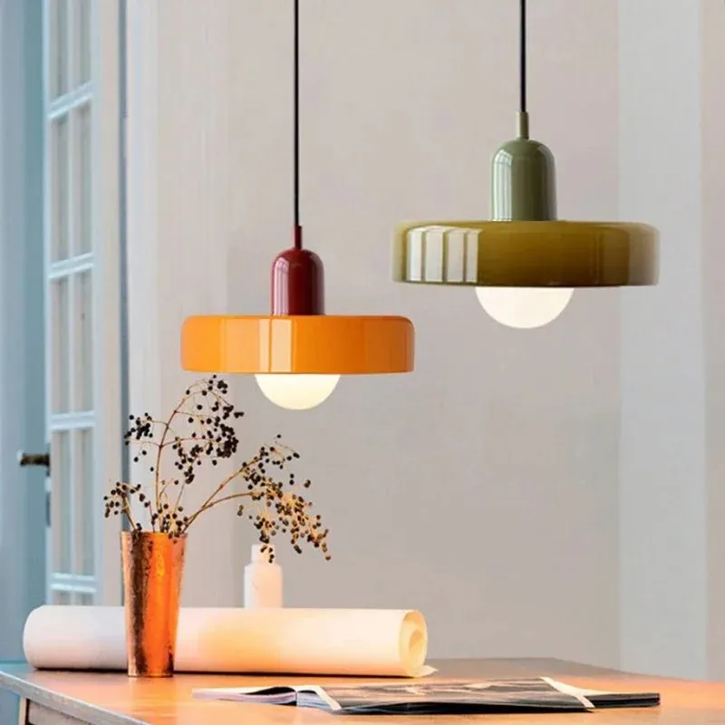 Nordic Glass Pendant Light Single Head Lamp