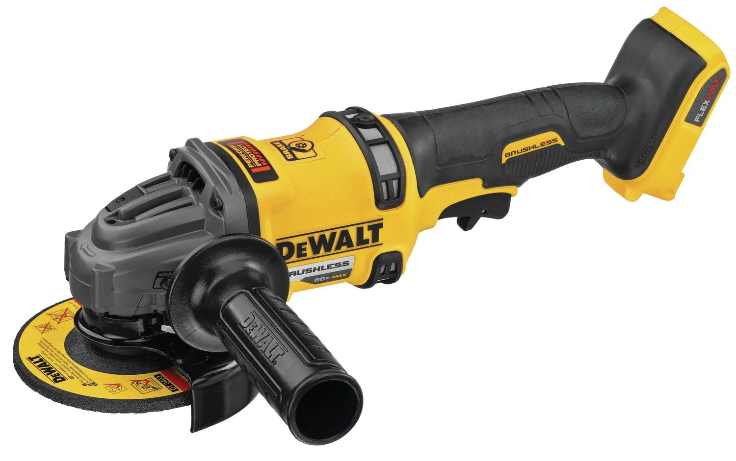 Open Box - DEWALT FLEXVOLT 60- -Volt MAX Cordless Brushless 4-1/2 in. - 6 in. Small Angle Grinder with Kickback Brake (Tool-Only)