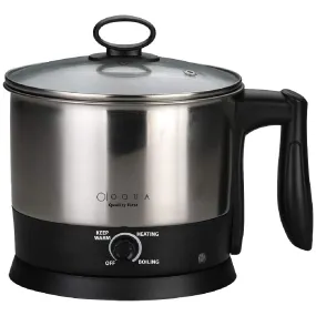 OQUA Premium Noodle & Rice Cooker |Multi Cooker Electric Kettle |Overheat and Boil Dry Protection |Easily Make Noodle, Rice, Porridge, Oats, Soup, Tea & Coffee |Serves Easily 2-3 People 1.5L Capacity