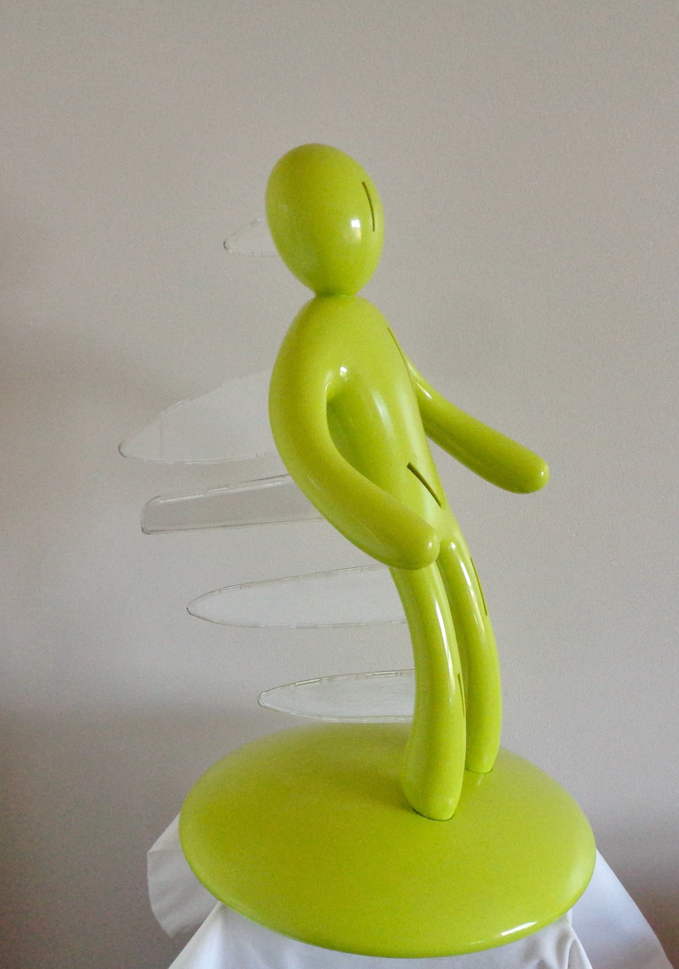 Original Voodoo TheEx Knife Block Designed By Raffaele Iannello, Italy, In Lime Green