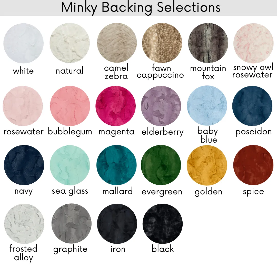 Personalized Name Minky Blanket - MULTI FONT REPEAT