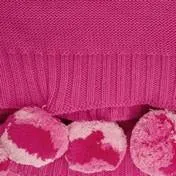 Pink Pom Pom Cotton Blanket