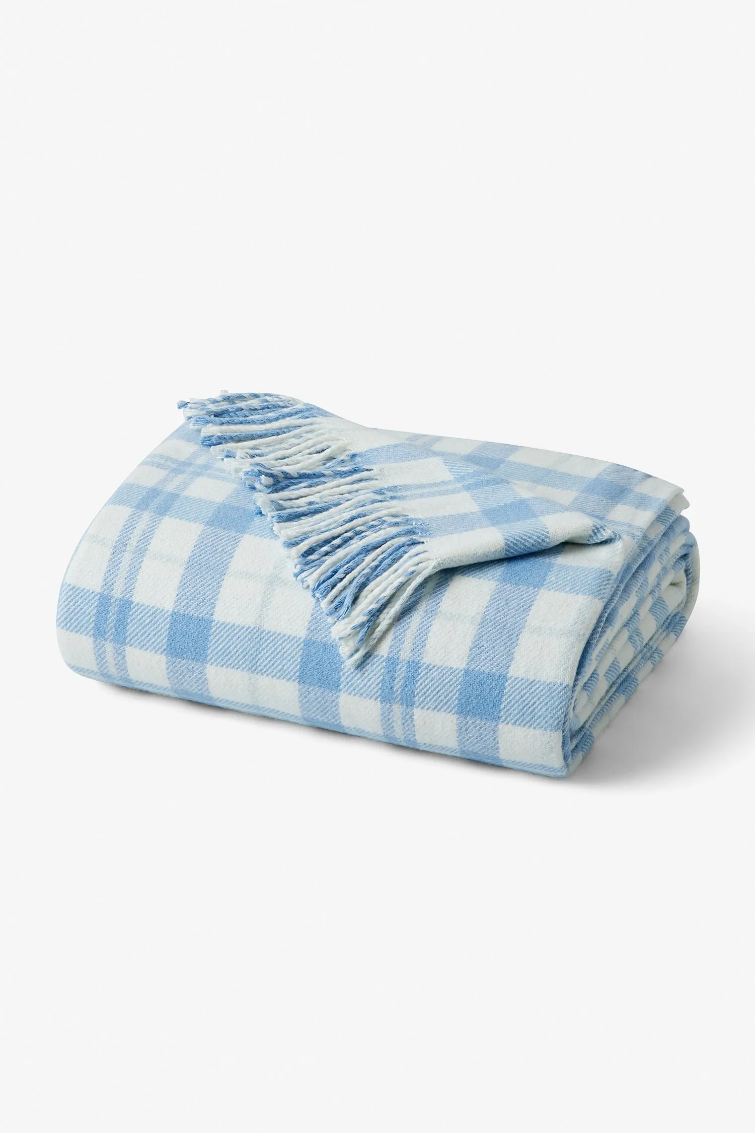 Plaid Cotton Throw Blanket