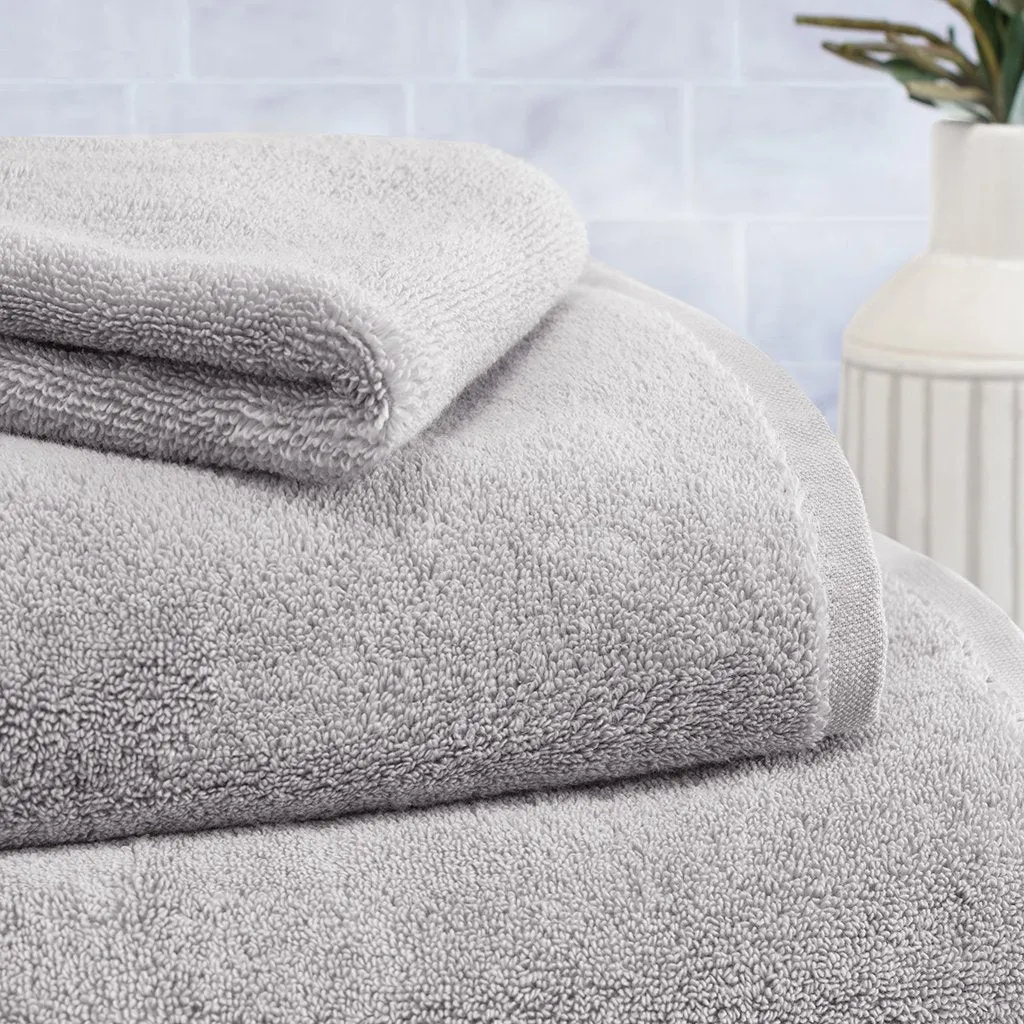 Plush Mist Grey Towel Spa Bundle (2 Wash   2 Hand   4 Bath Towels)