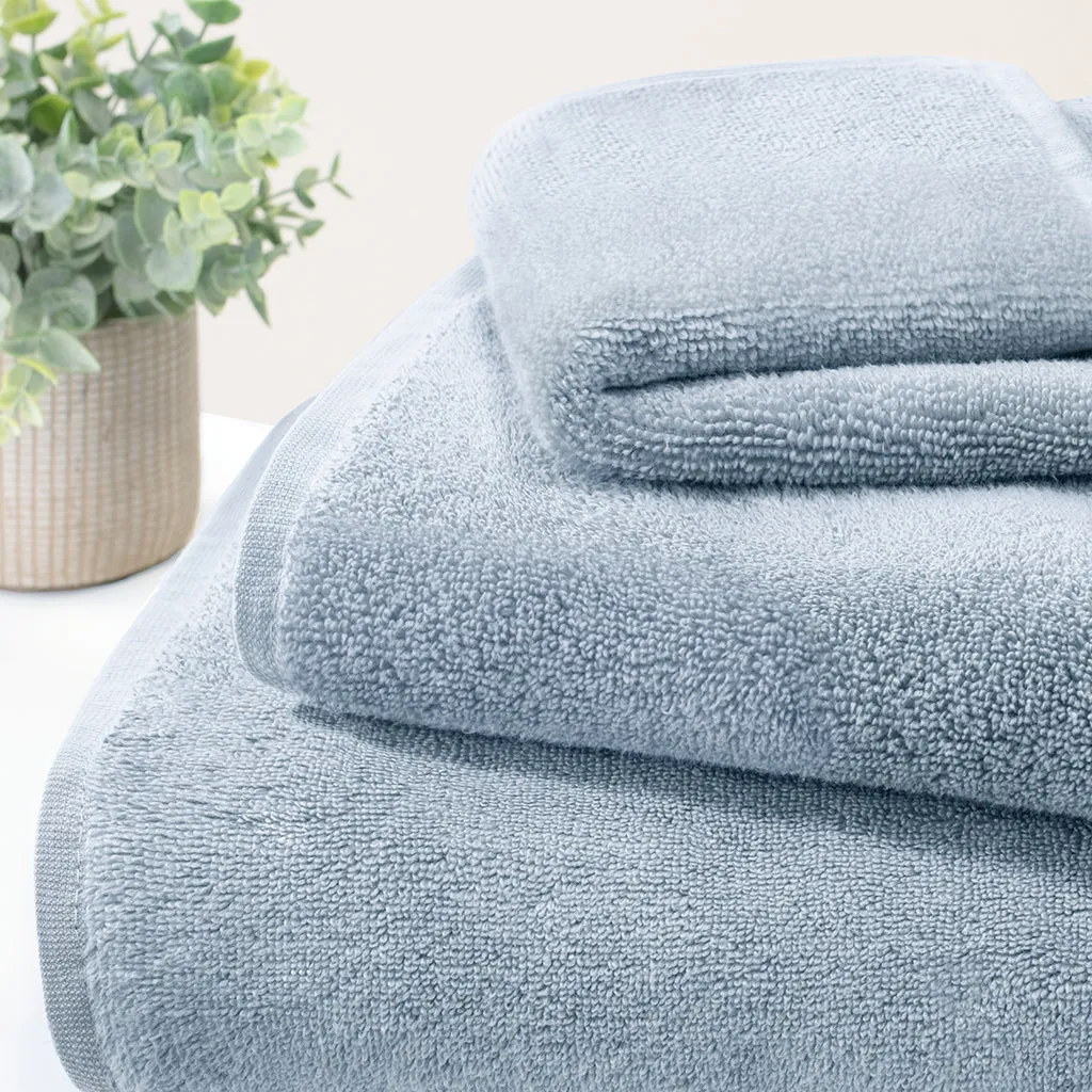 Plush Vista Blue Washcloth