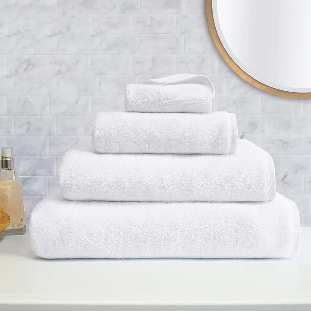 Plush White Bath Sheet