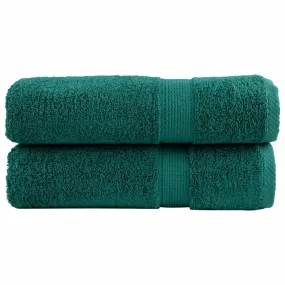 Premium Bath Towels 2 pcs 100x150 cm 600 gsm 100% Cotton