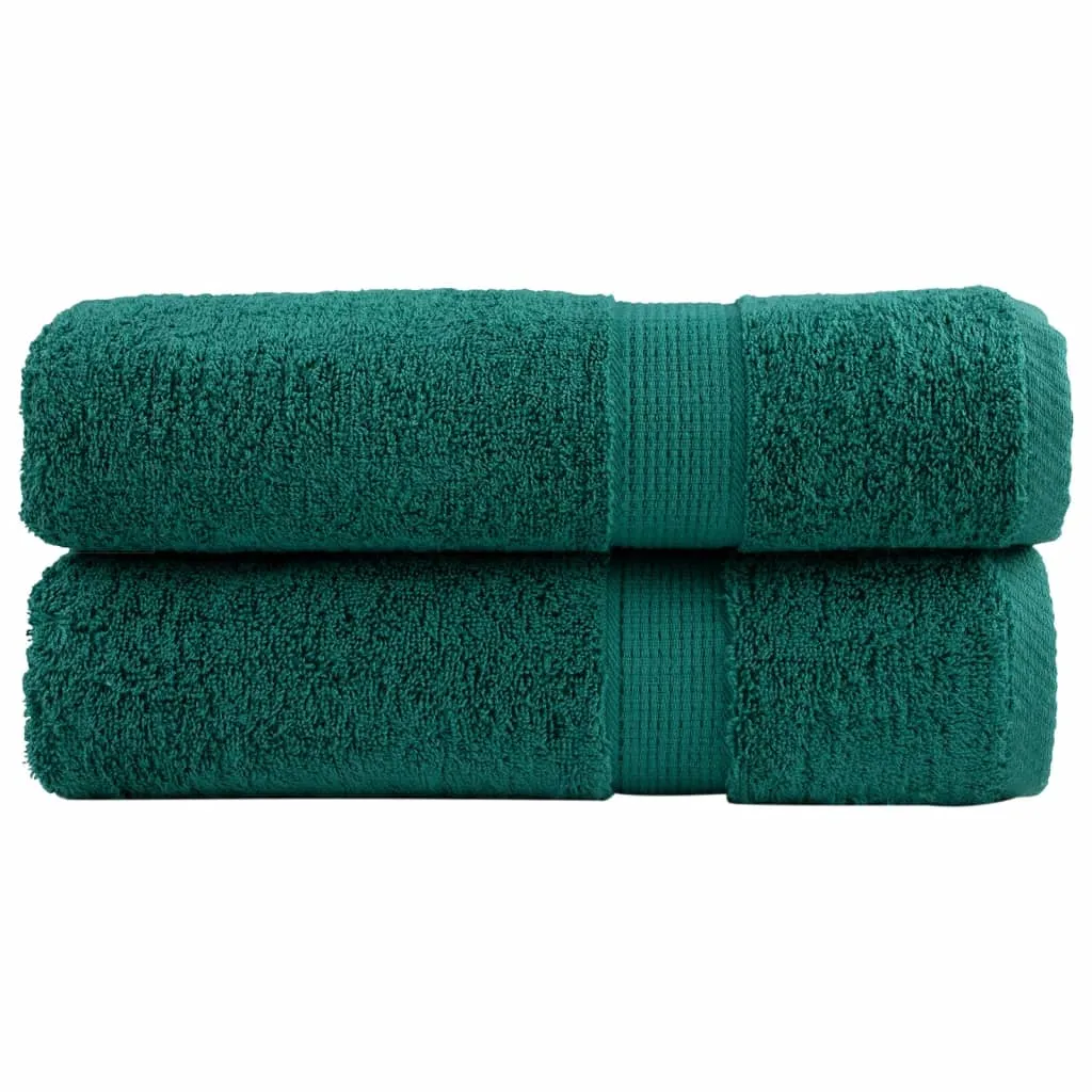 Premium Bath Towels 2 pcs 100x150 cm 600 gsm 100% Cotton