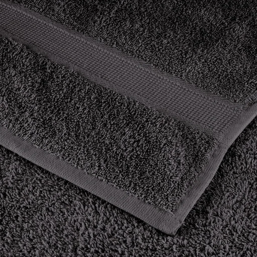 Premium Bath Towels 25pcs Anthracite 100x150cm 600gsm 100% Cotton