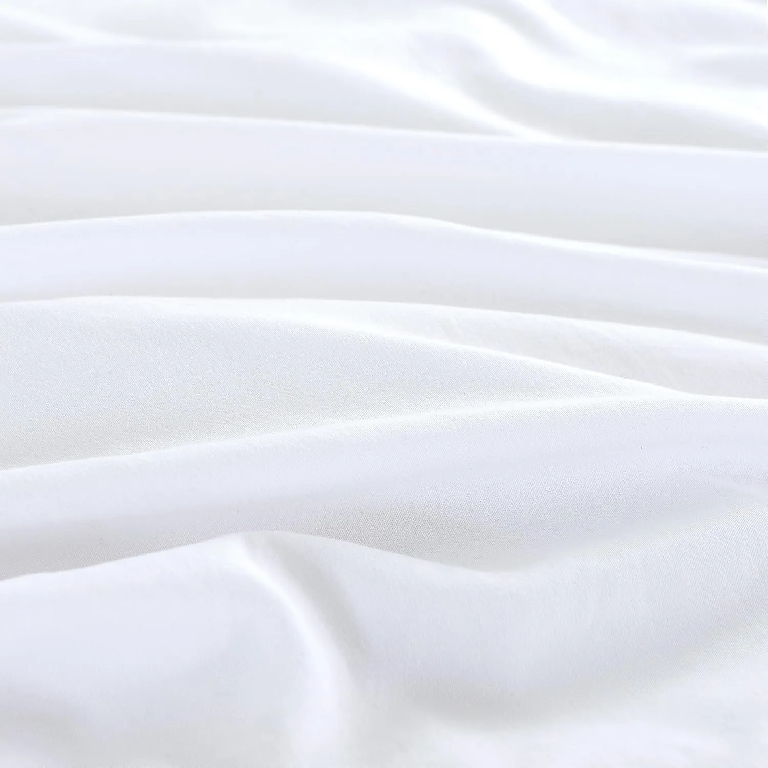 Premium Microfibre Quilt Cover Set, King, Hypoallergenic, White - CleverPolly