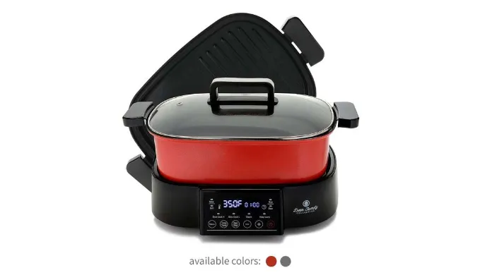 PRICE DROP: Paula Deen 2-in-1 16QT Family-Size Multi Cooker Pot and Grill - Ships Quick!