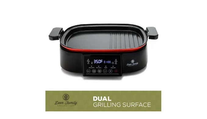 PRICE DROP: Paula Deen 2-in-1 16QT Family-Size Multi Cooker Pot and Grill - Ships Quick!