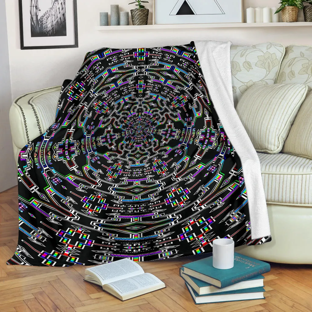 Prismatic Flow Micro Fleece Blanket