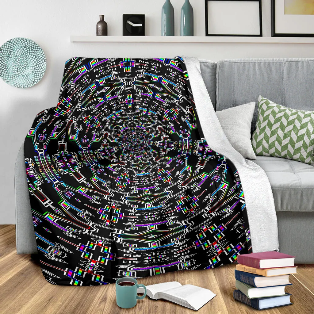 Prismatic Flow Micro Fleece Blanket