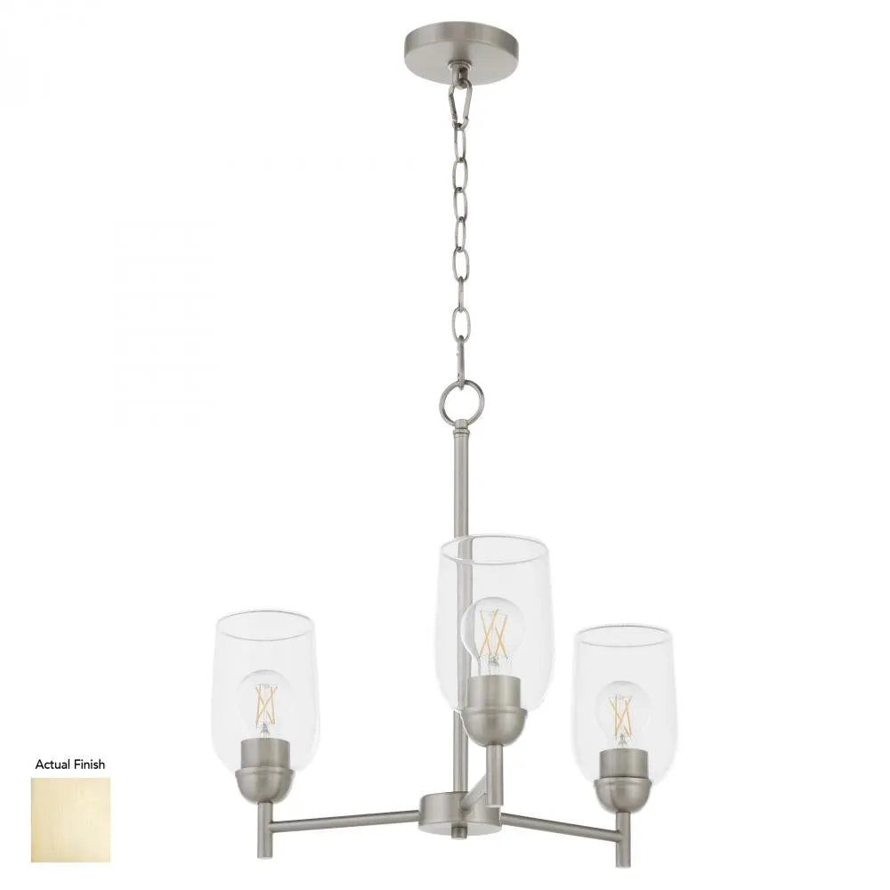 Quorum International 6112-3-80 Chandelier - Aged Brass